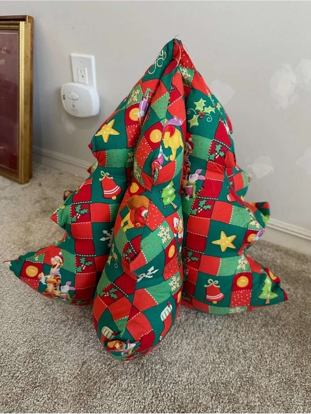Vintage Holiday Patchwork Winnie the Pooh Tree